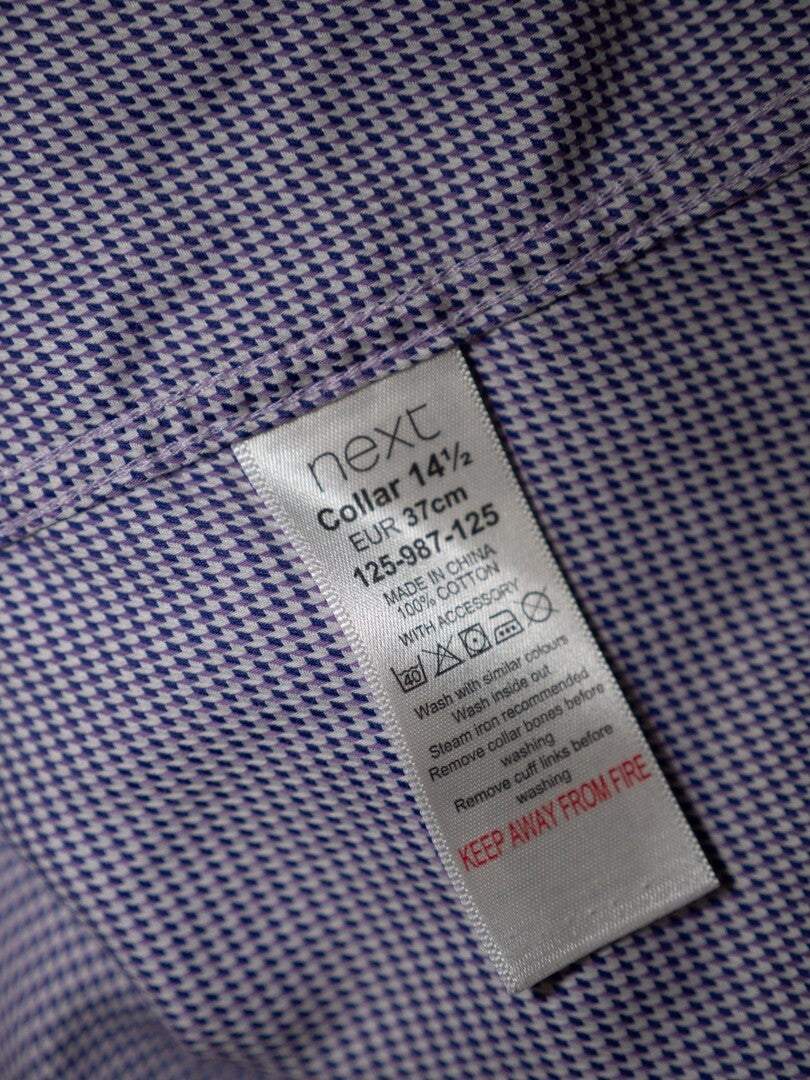 Next Signature Regular Fit Pink/Purple Checked 37cm Shirt Pre-Owned