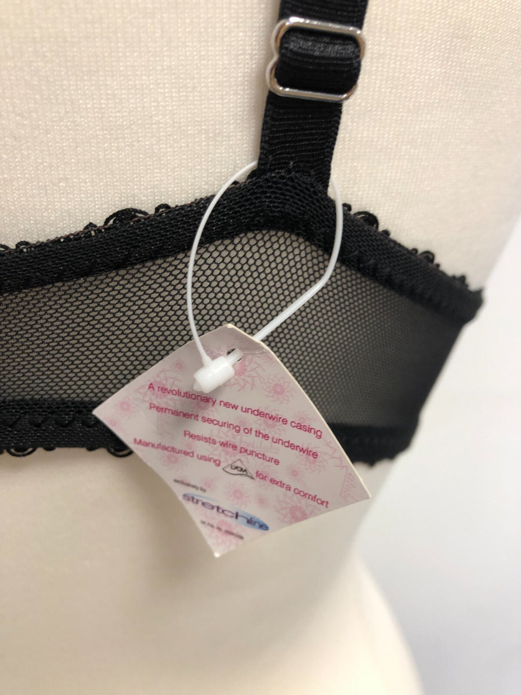Matalan Longline Black Floral Underwired 36B Bra | BNWT