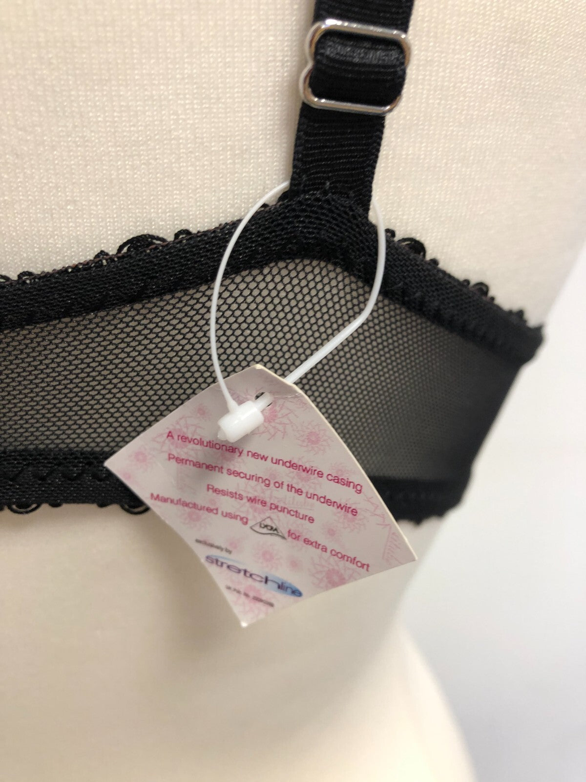 Matalan Longline Black Floral Underwired 36B Bra | BNWT