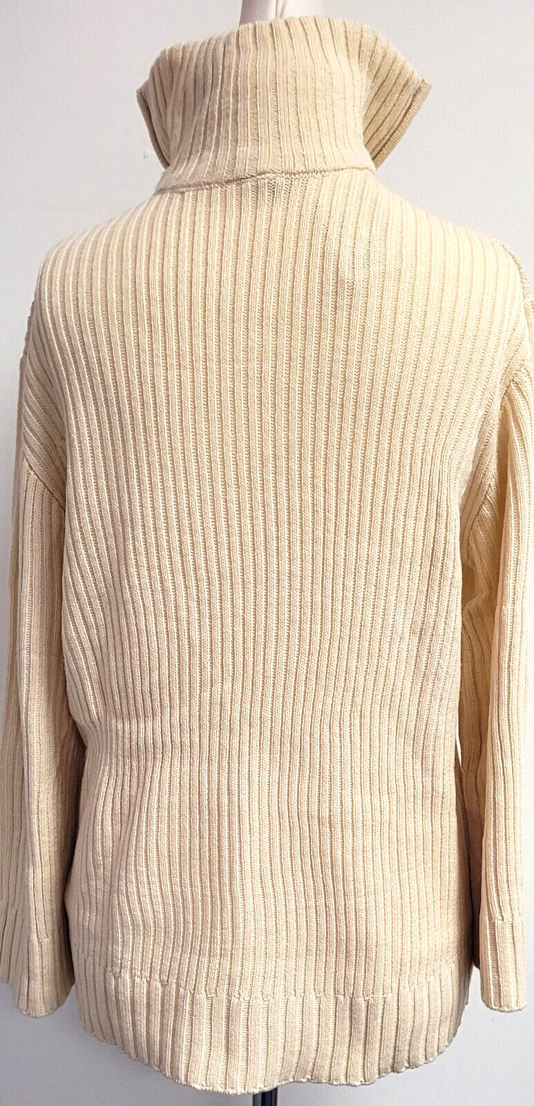 DIVIDED by H&amp;M Jumper XS Cream 1/4 Zip High Neck New with Tags