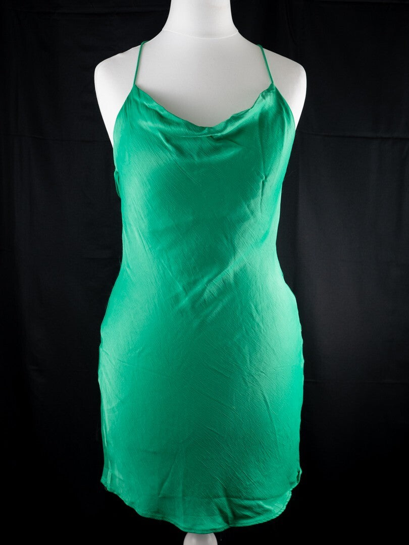 Zara Green Mini Dress Size XS | Pre-Owned