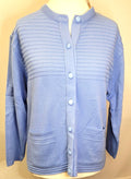 Womens Cardigan Large Pale Blue Button Through Round Neck by Care New with Tags