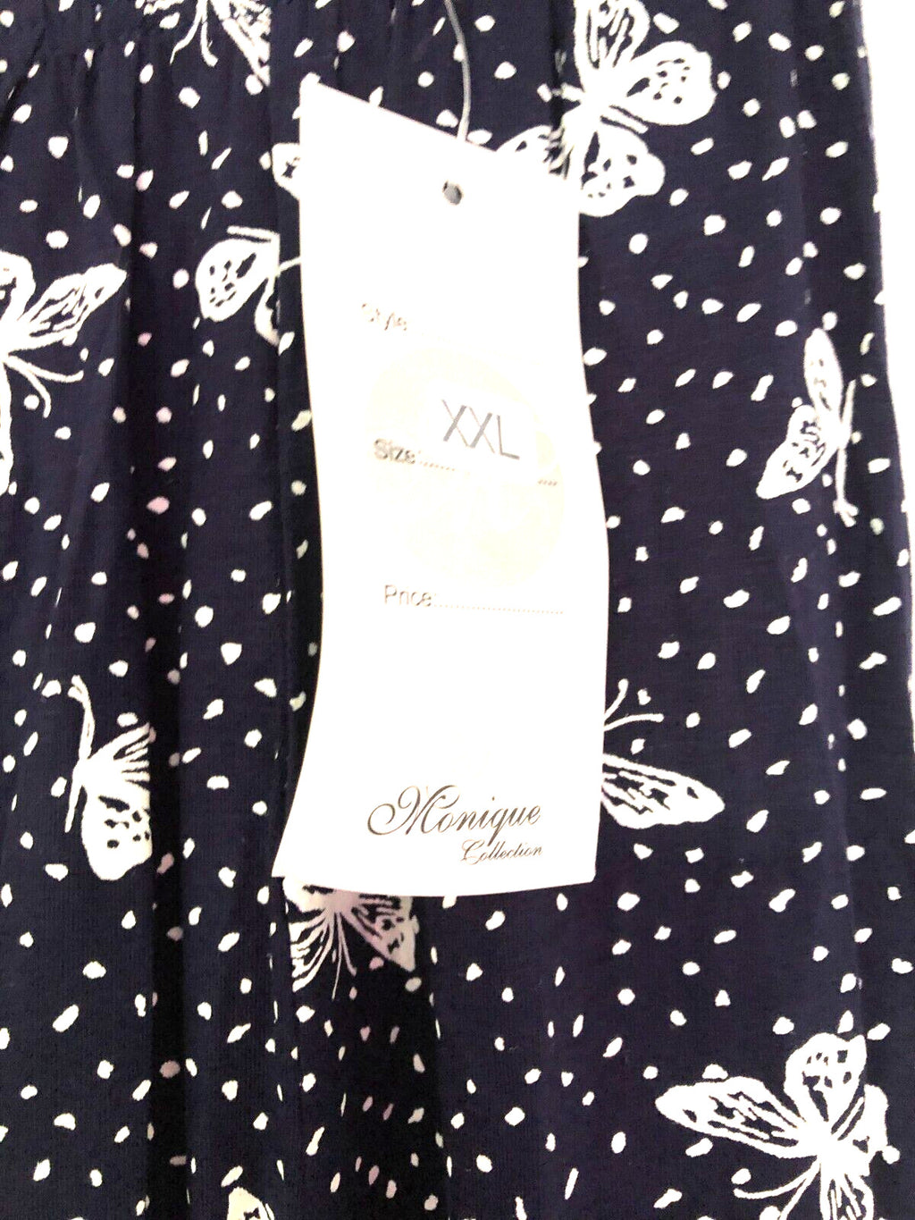 Womens Skirt S/M  Blue/White Butterfly Print Flared New with Tags