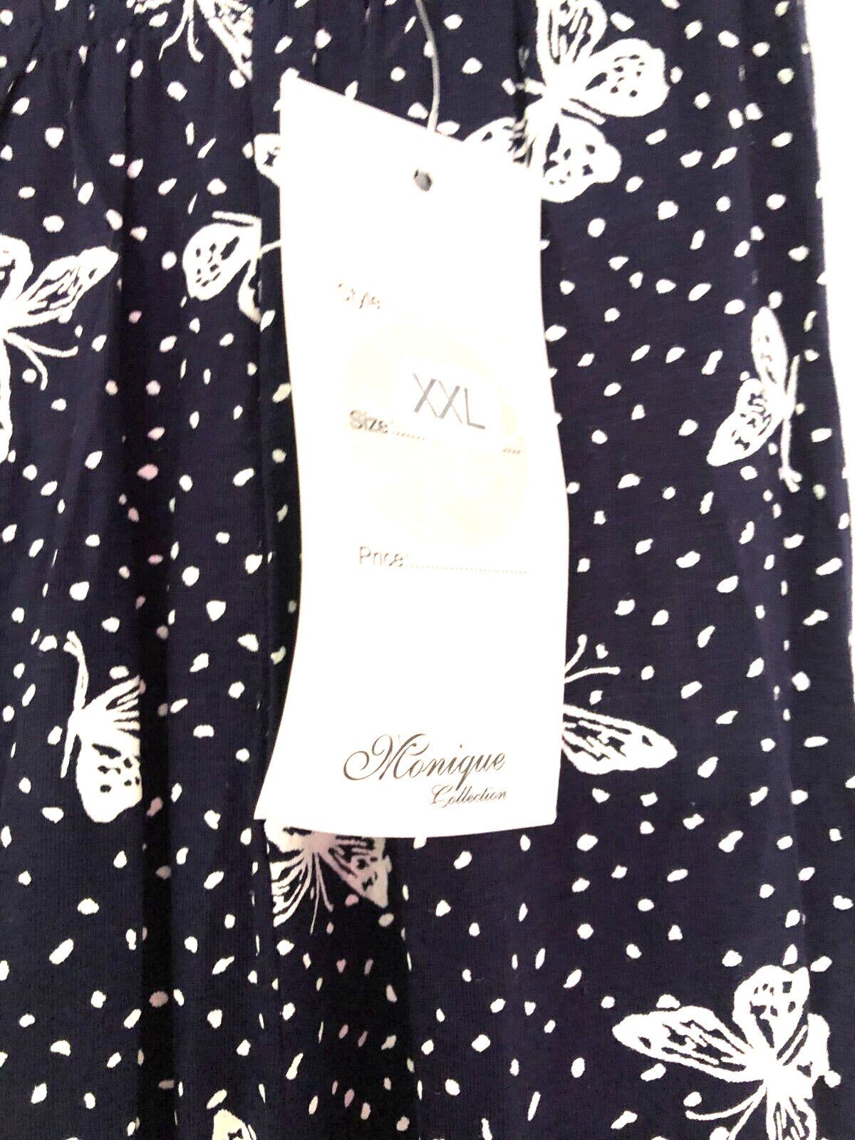 Womens Skirt S/M  Blue/White Butterfly Print Flared New with Tags