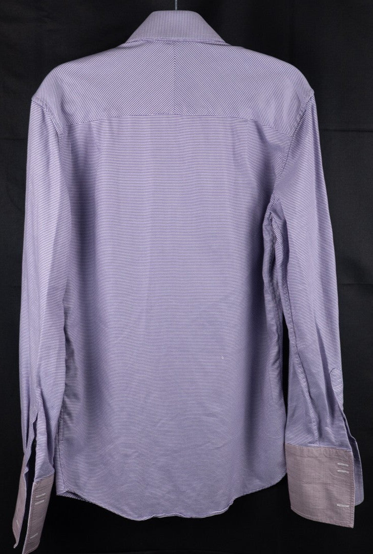 Next Signature Regular Fit Pink/Purple Checked 37cm Shirt Pre-Owned