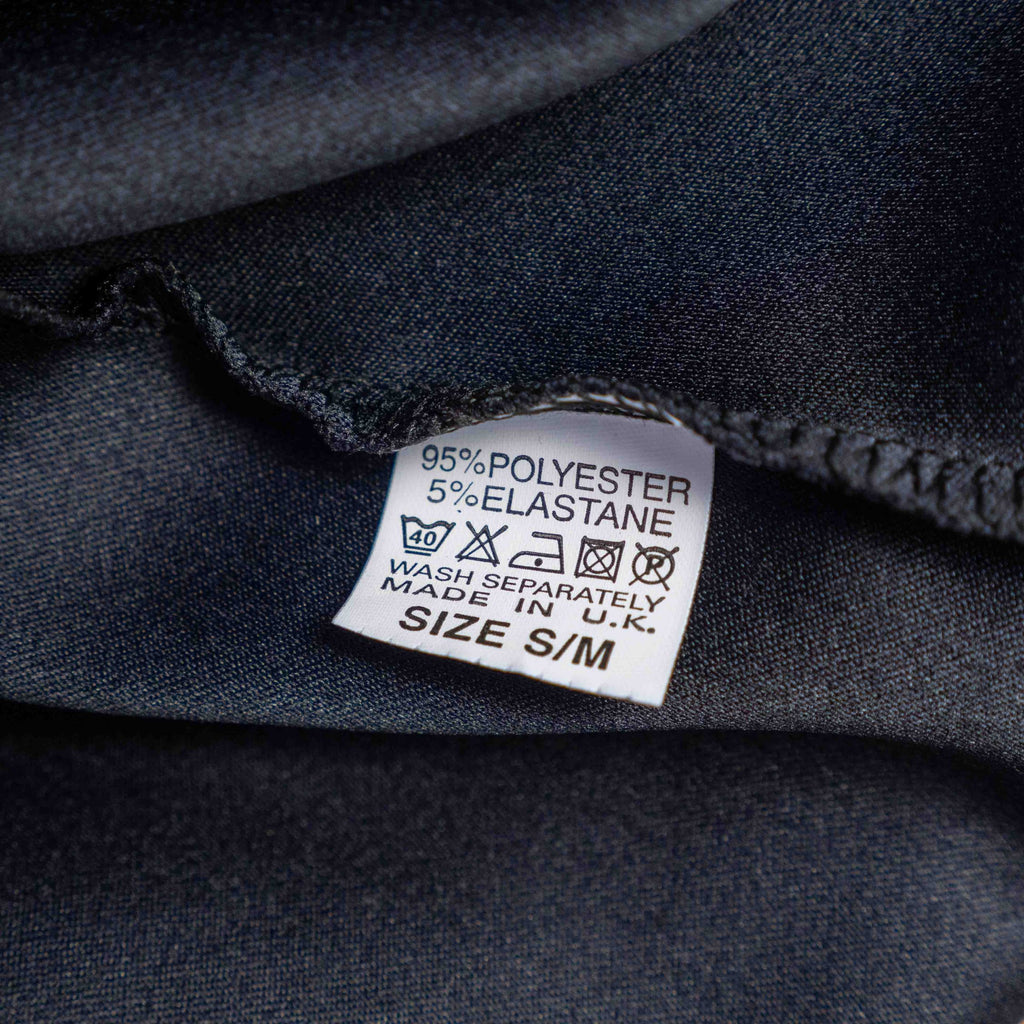 Monique navy velvet long skirt with elastic waistband and flared silhouette.