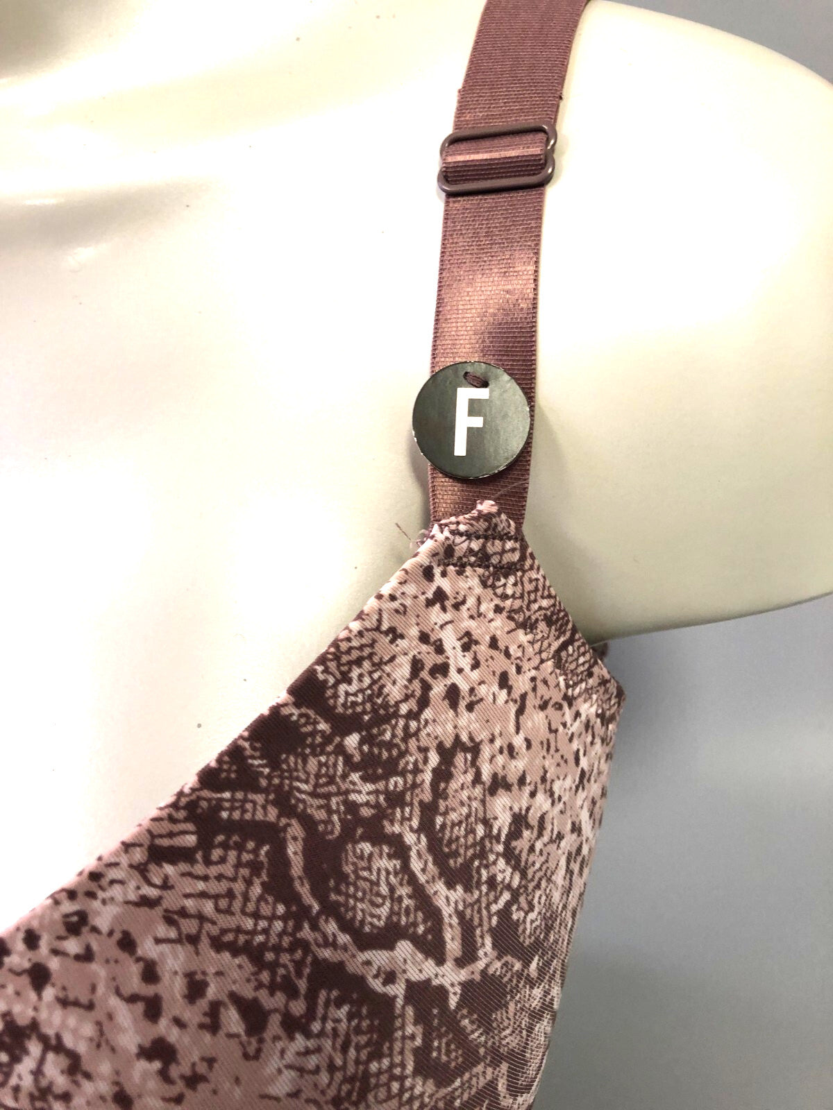 Primark Brown Print Underwired 38F Bra New With Tag