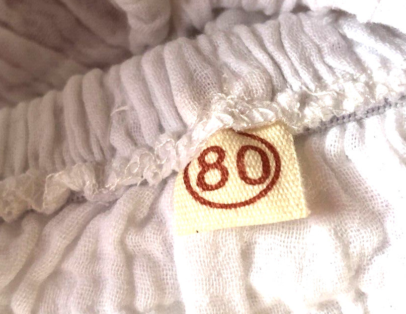 Romper Suit White 9-12 Months 100% Cotton Frilled Short Sleeved 100% Cotton BNWT