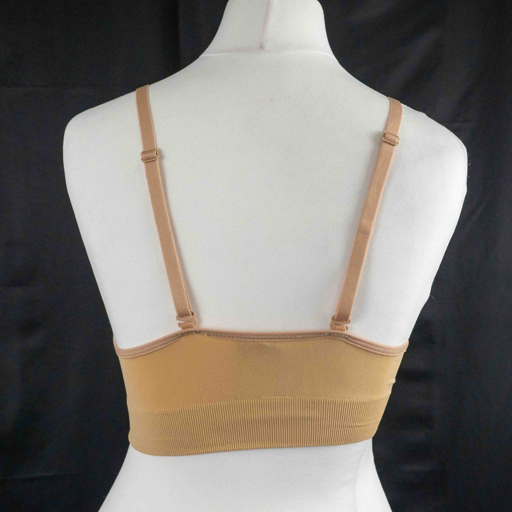 Decathlon 2XS Beige Padded Bralette Non Wired New With Tags