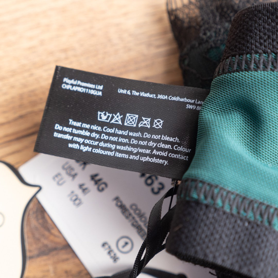 Bra 44G Forest Green Harness Style DH463 Underwired by Gabifresh BNWT