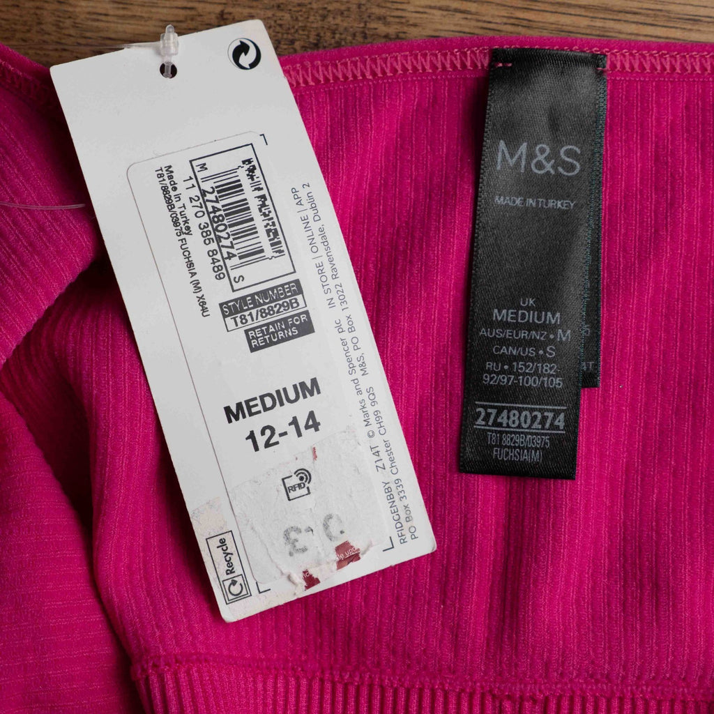 M&amp;S B by Boutique Pink Medium Bralette New With Tag RRP £10