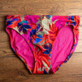 Fantasie pink bikini bottoms vibrant floral pattern, brand new with tags, size small.