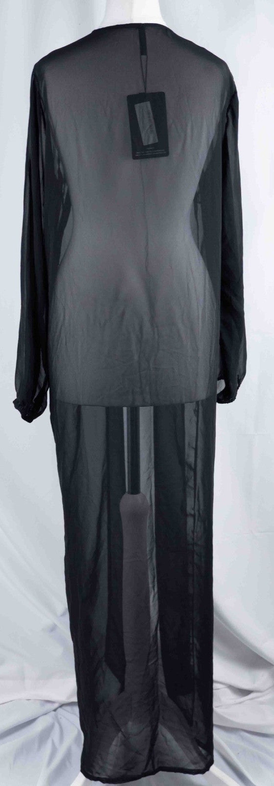 Pretty Little Thing Black 3/4 Sleeve 16 Kimono New With Tag