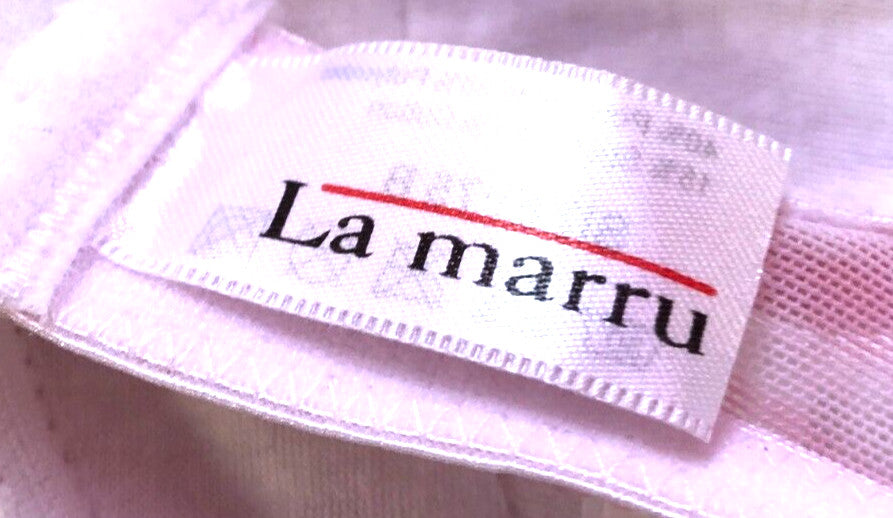 Bra and Knicker Set 34B Knickers Small Pink/White Gingham Check by La Marru BNWT