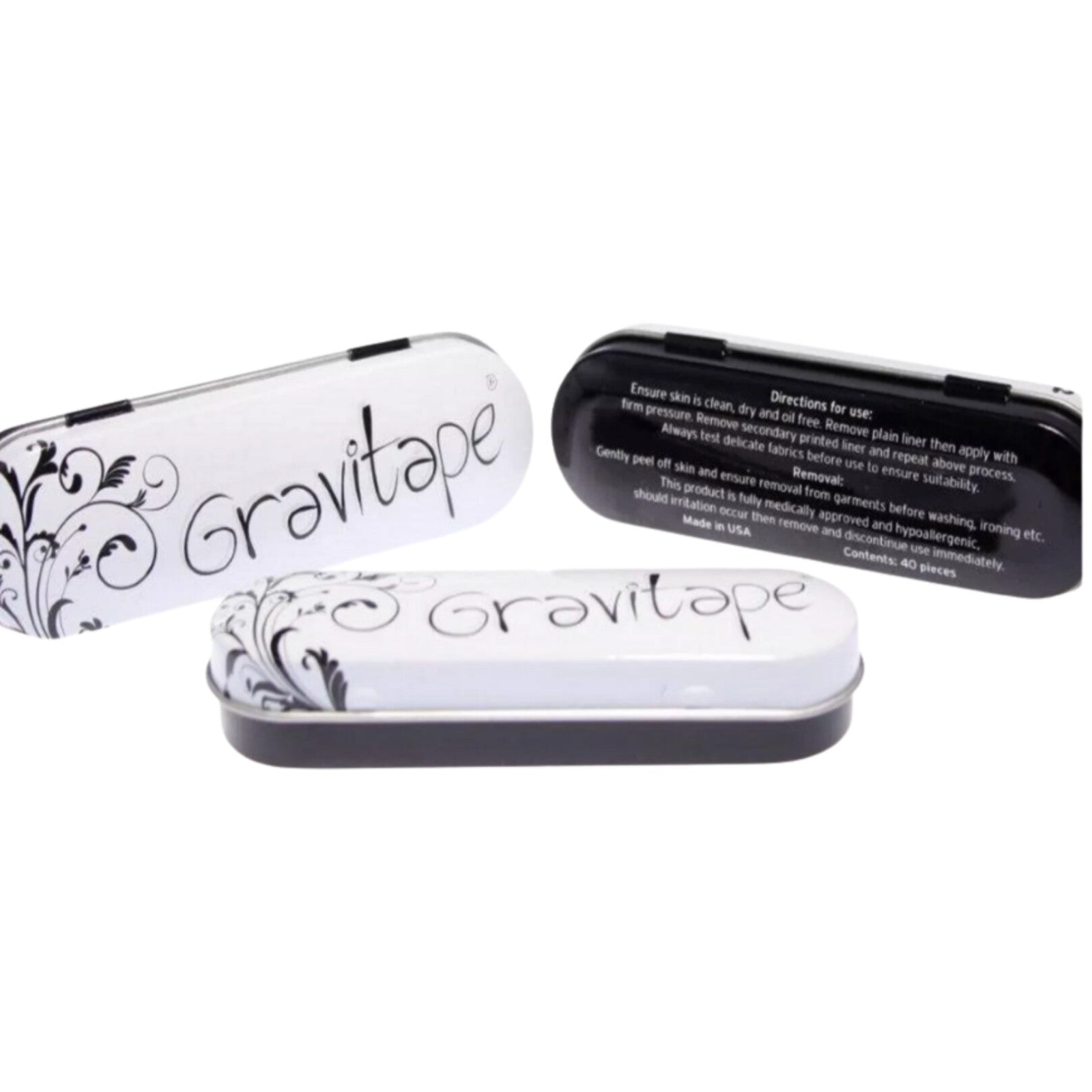 Gravitape Boob Tape Clear Hypoallergic Medical Grade New in Tin