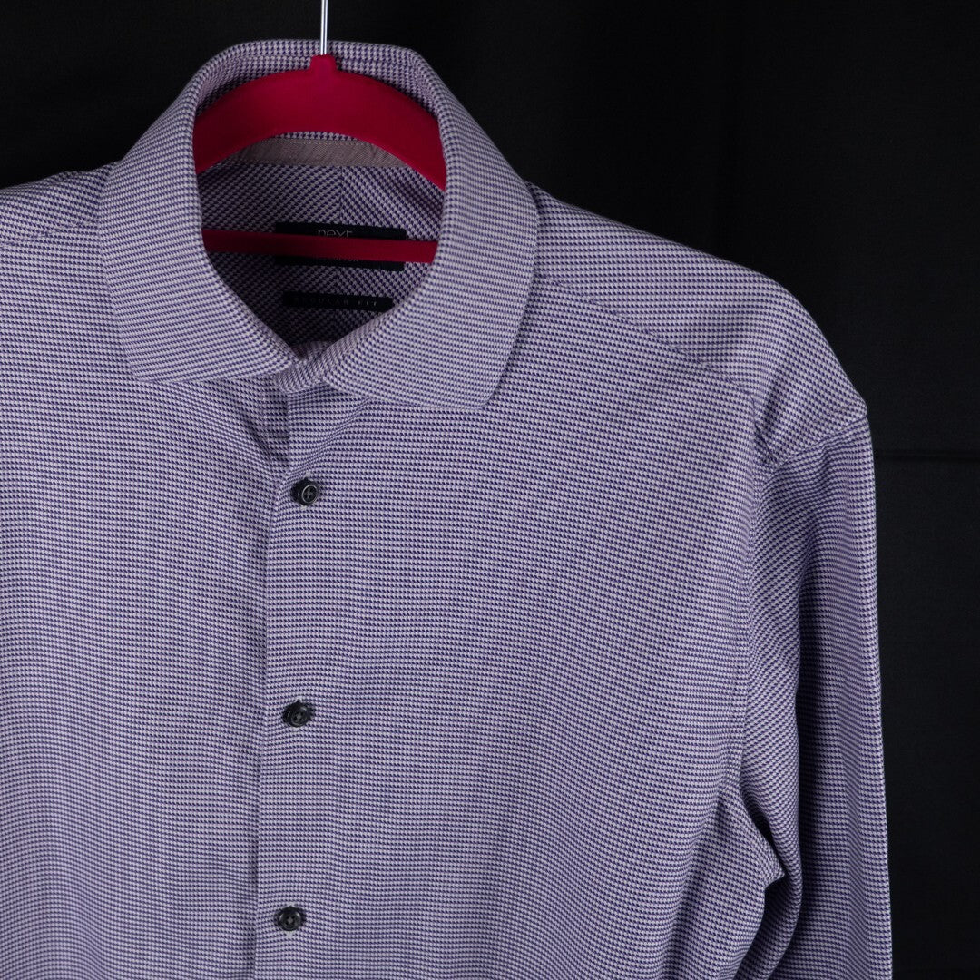 Next Signature Regular Fit Pink/Purple Checked 37cm Shirt Pre-Owned