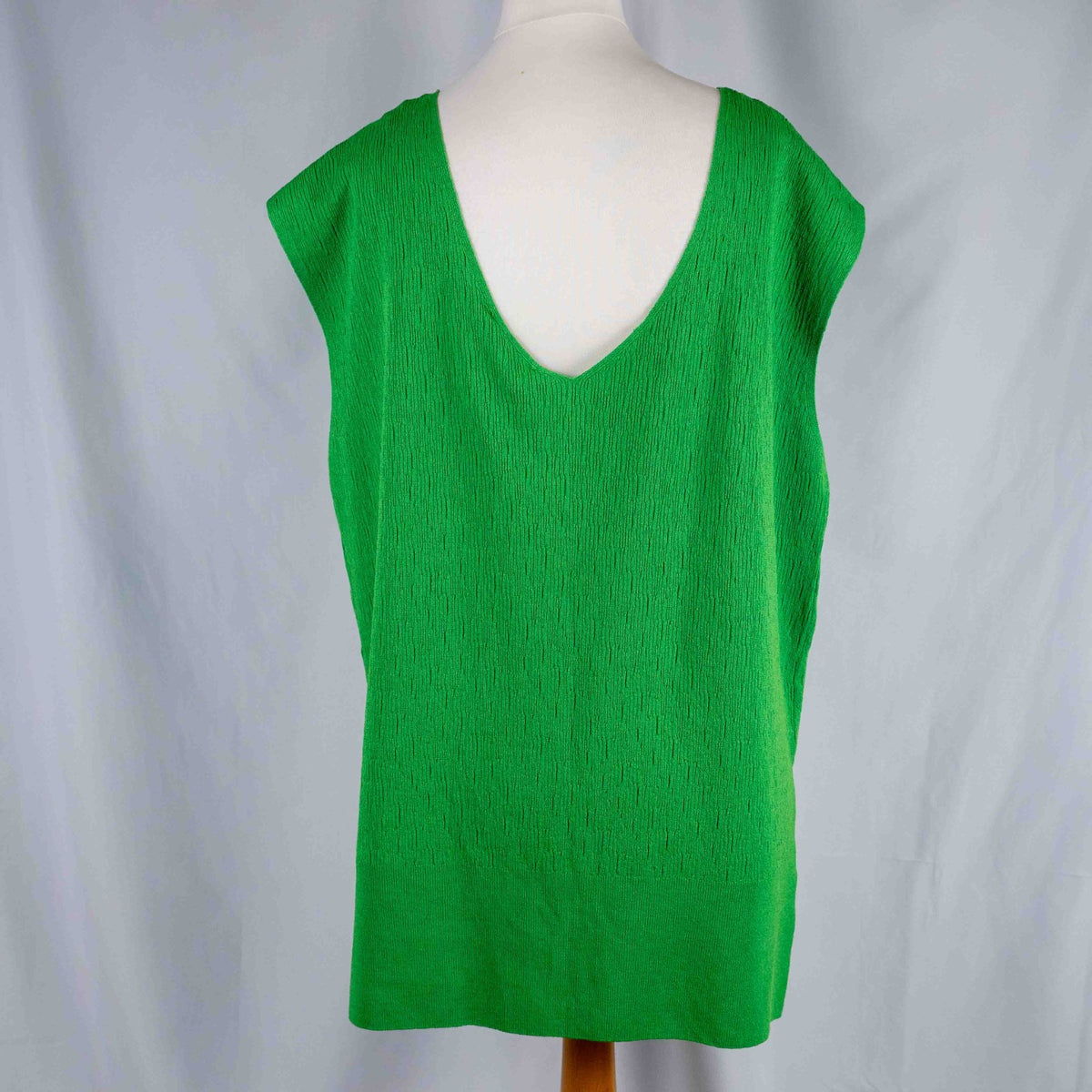 Zara Green Sleeveless Large Top New With Tag RRP £19.99
