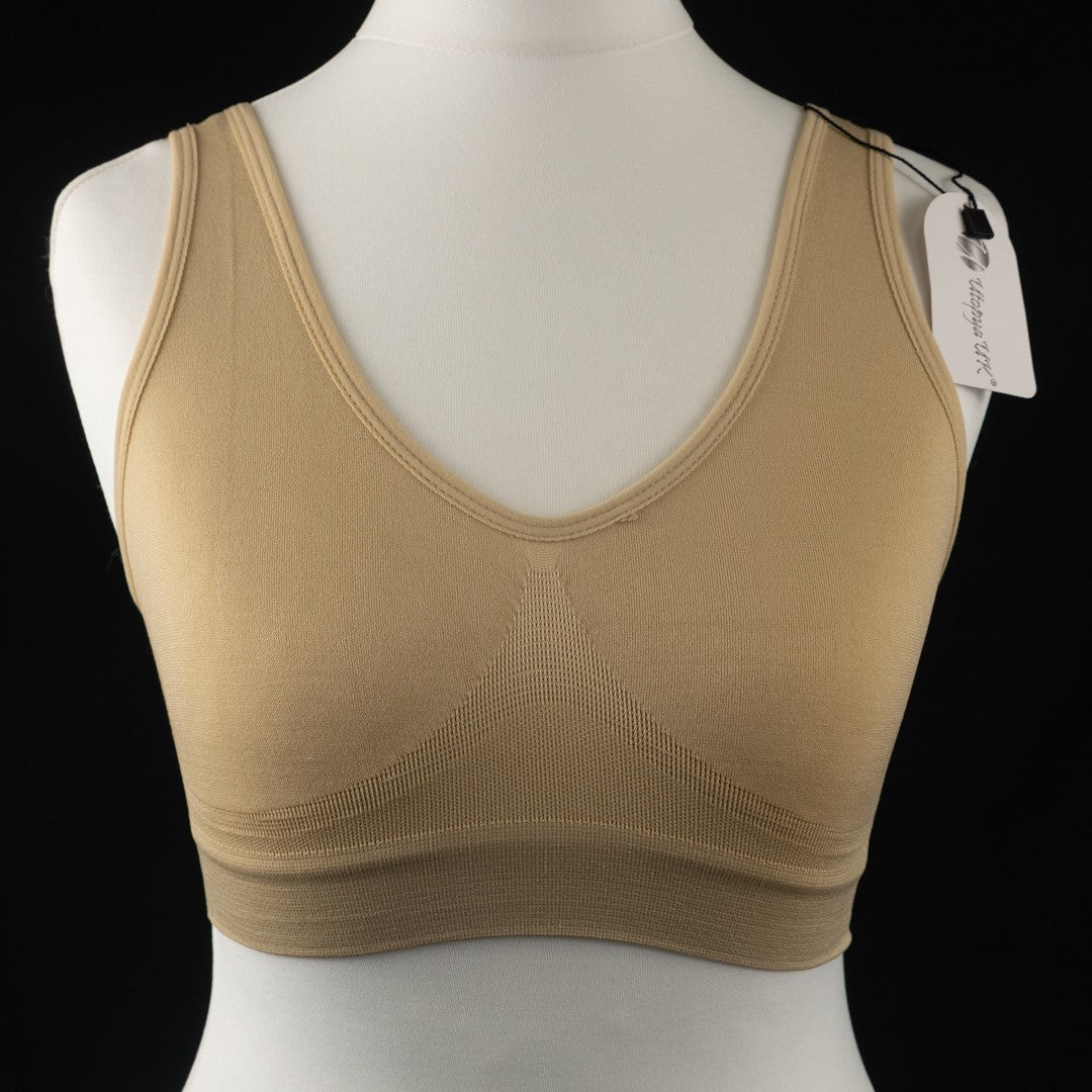 Utopya UK Bralette Medium Nude Non-Wired Non Padded New with Tags