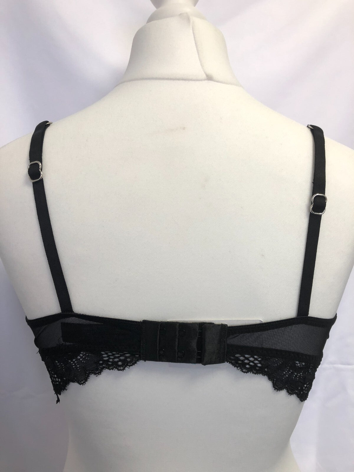 Primark Bralette S Black Floral Non Wired Non Padded BNWT