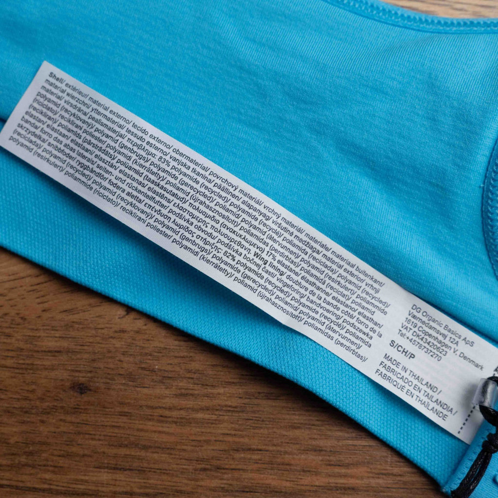 Organic Basics Blue Bra Size Small Padded Non Wired New In Packaging