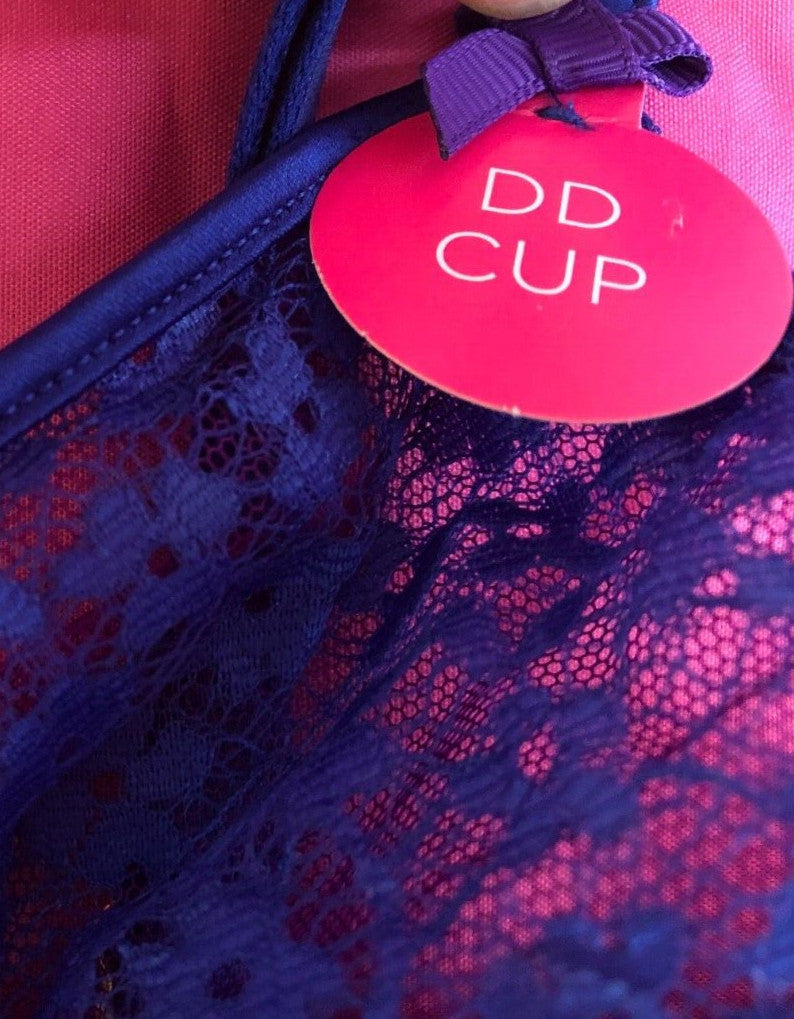 M&amp;S Bra 30DD Blue Mix Full Cup Underwired Non Padded New with Tags
