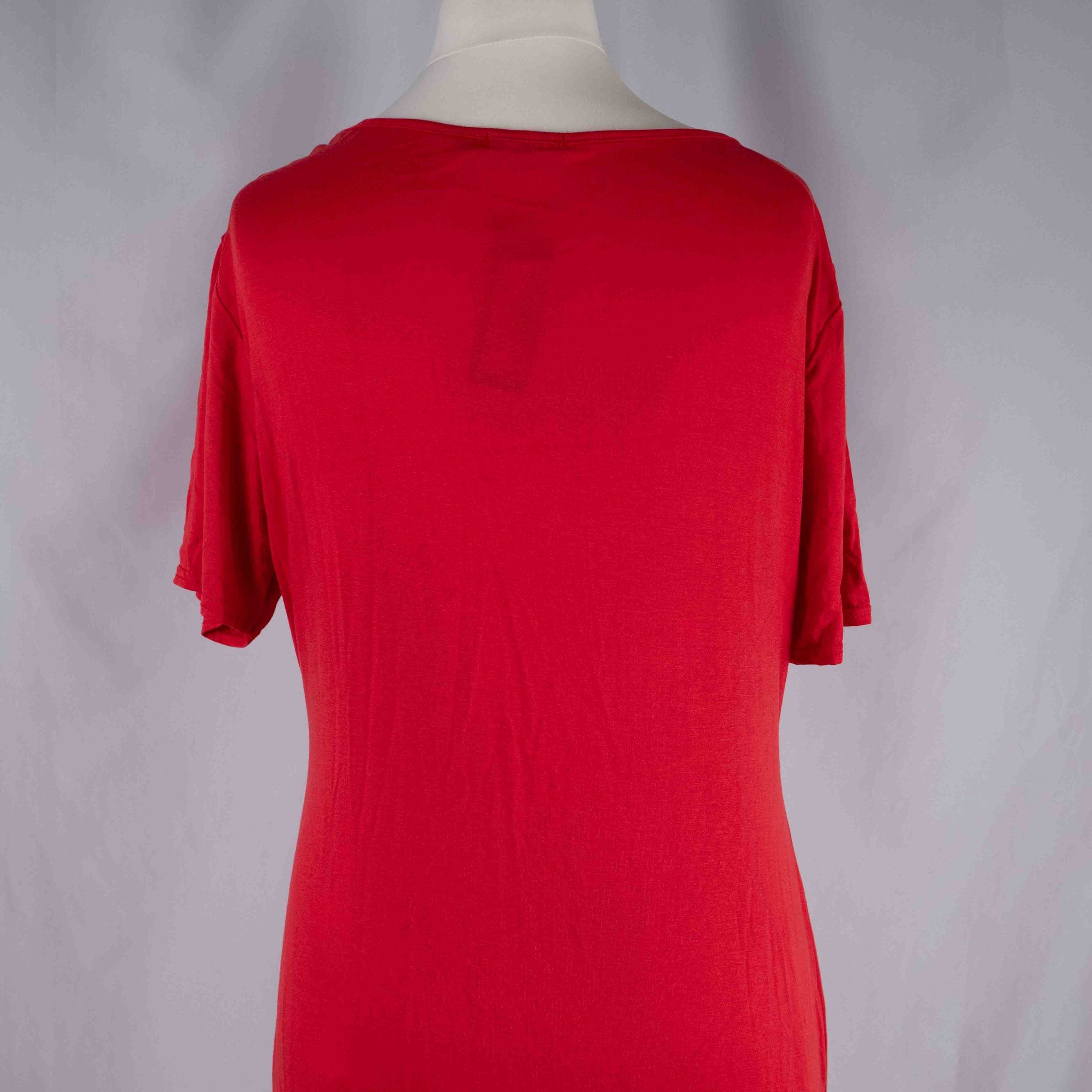 Boohoo Red Maxi Dress Size 18 NWT