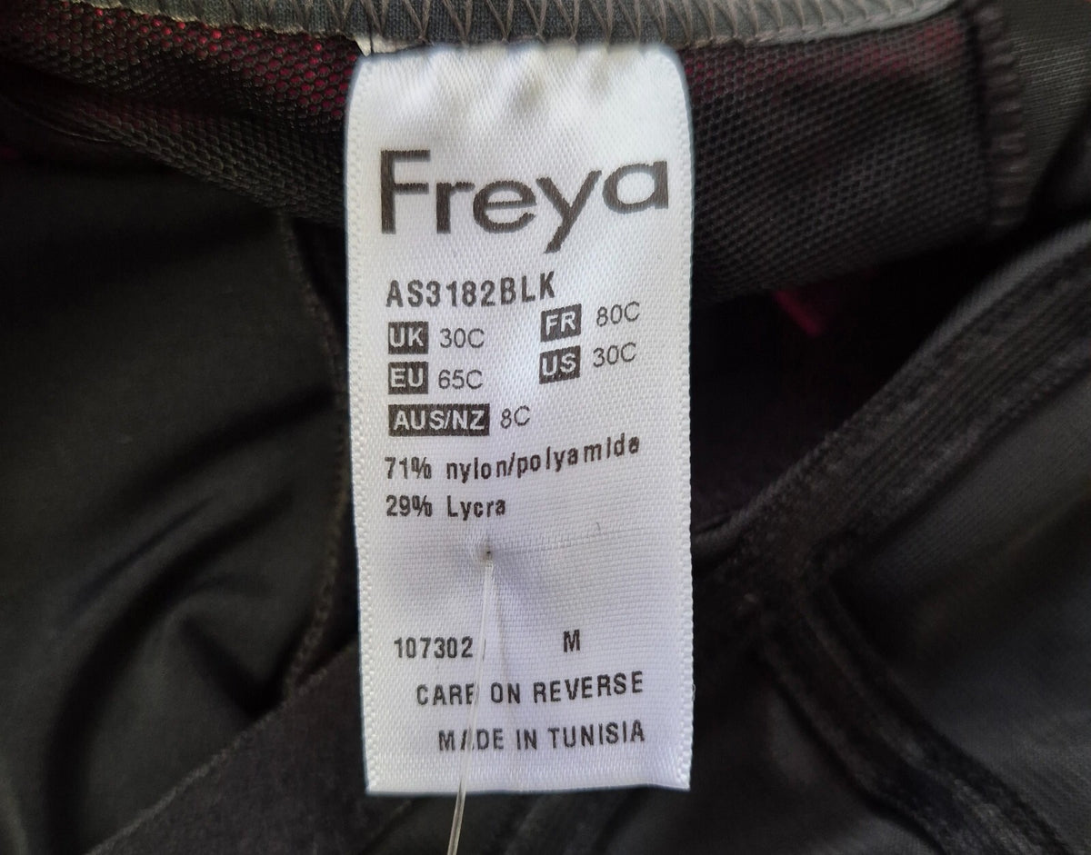 Freya Active Swimsuit Black/Pink 30C NWT
