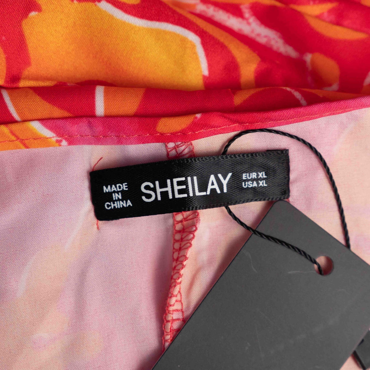 Sheilay Pink/Orange Floral XL Kaftan Beach Top New With Tag