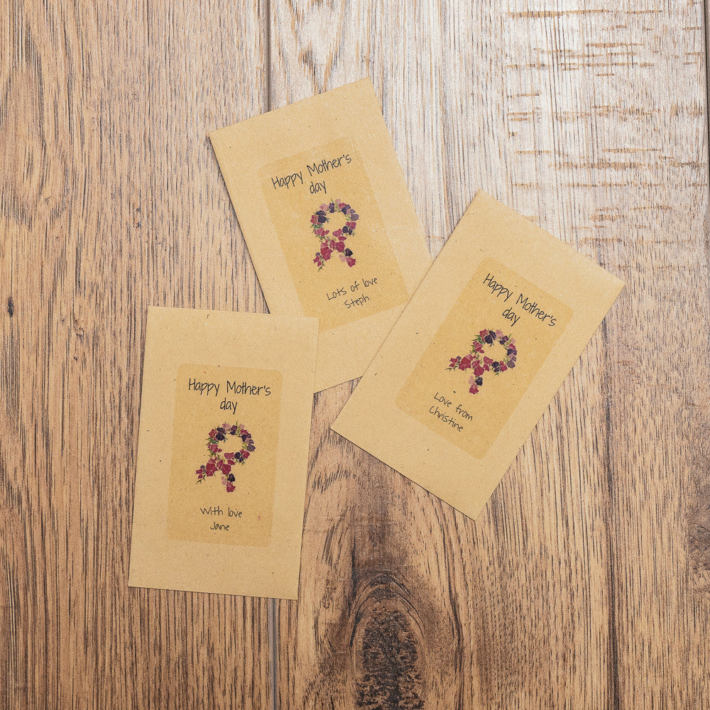 Personalised Sweet Pea Seed Packets