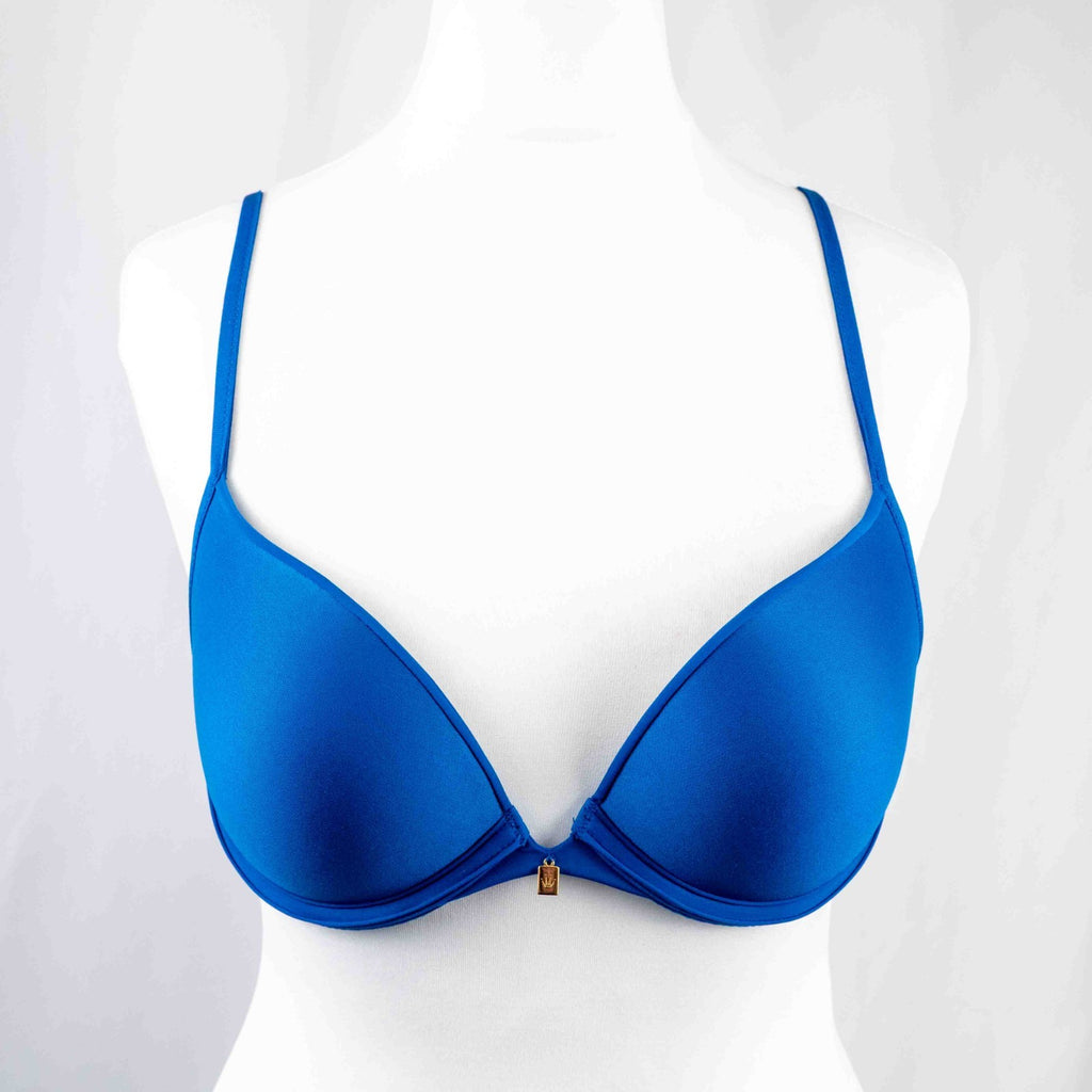 Triumph Blue Balconette Bra 32D Underwired Non Padded  BNWT