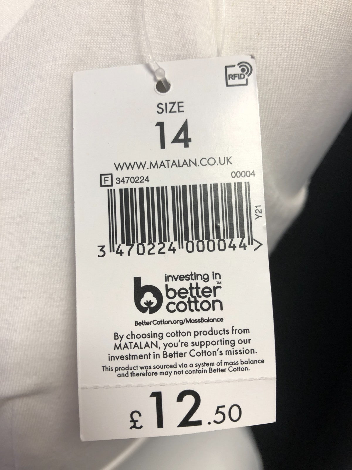 White Matalan Size 14 Bralette Non wired Non Padded BNWT