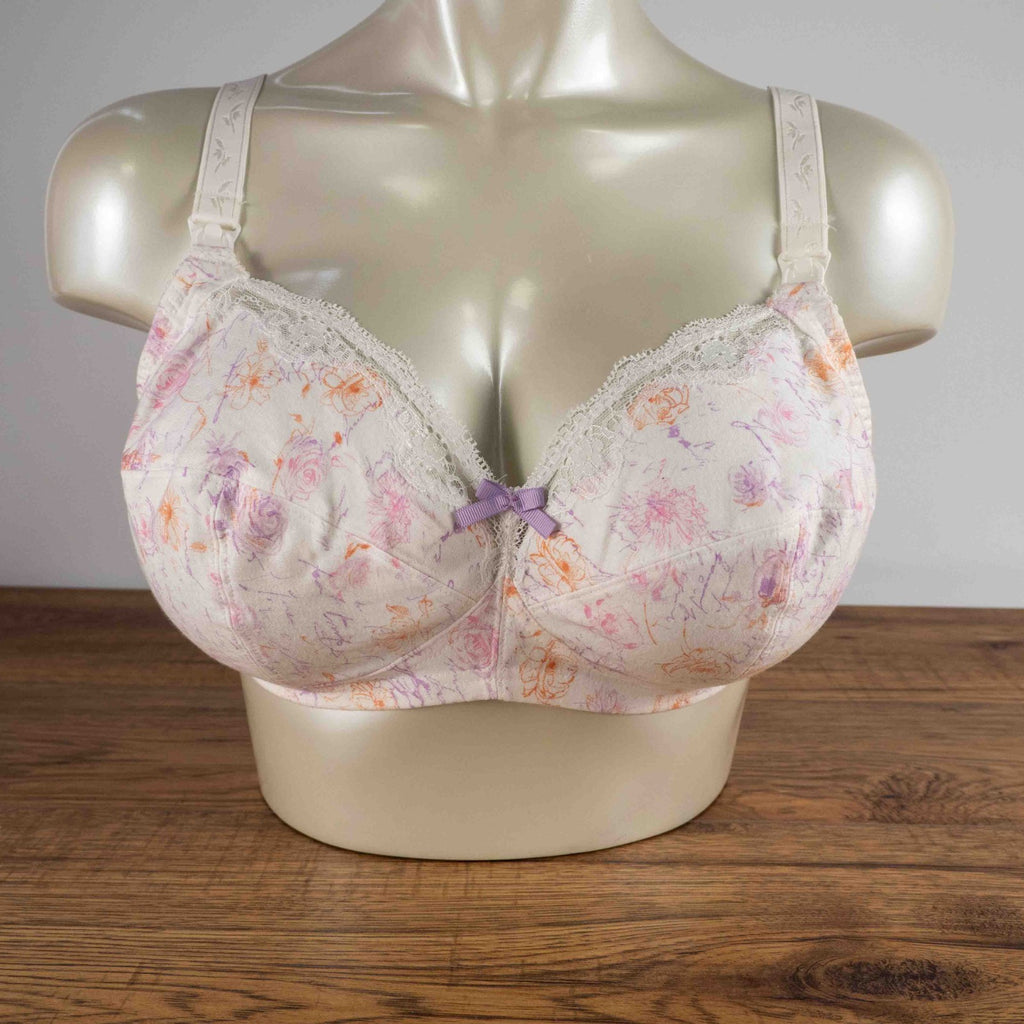 Freya White Non Padded Non Wired Floral 38D Nursing Bra New With Tag