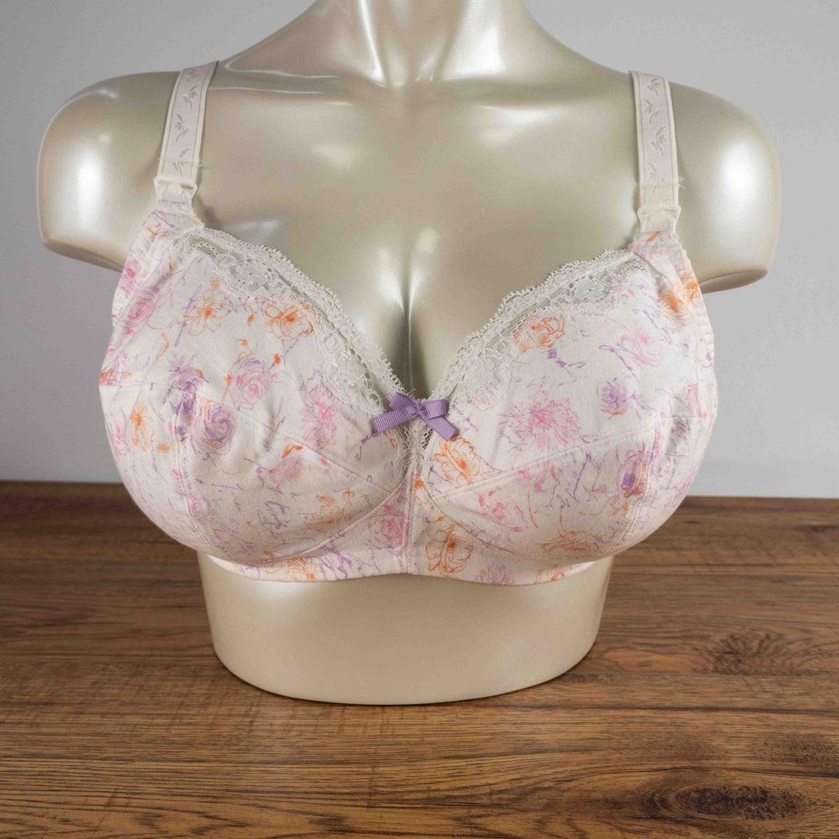 Freya White Non Padded Non Wired Floral 38D Nursing Bra New With Tag