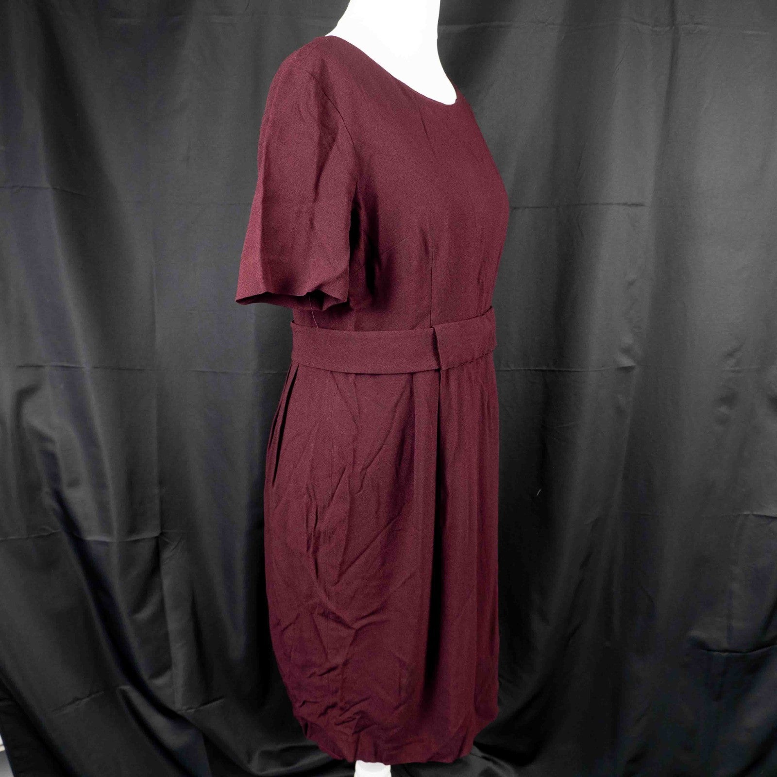 Whistles Dark Red 12 Dress Pre-Owned