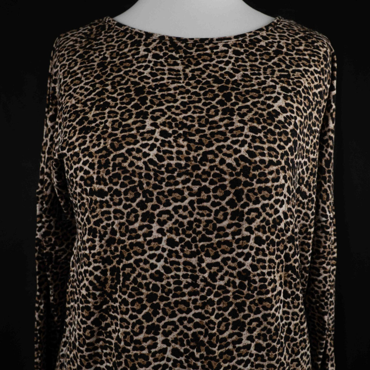 Papaya Leopard Print Long Sleeve S Top Pre-Owned