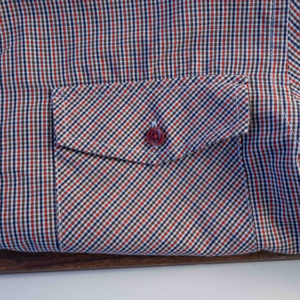 Avenue Blue Checked Short Sleeve Collared Shirt Medium Pre-Owned