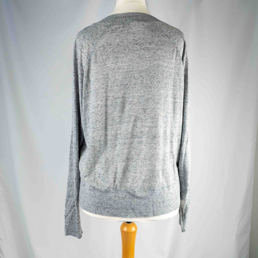 H&amp;M Basics Grey Large Lightweight Jumper New With Tag RRP £9.99