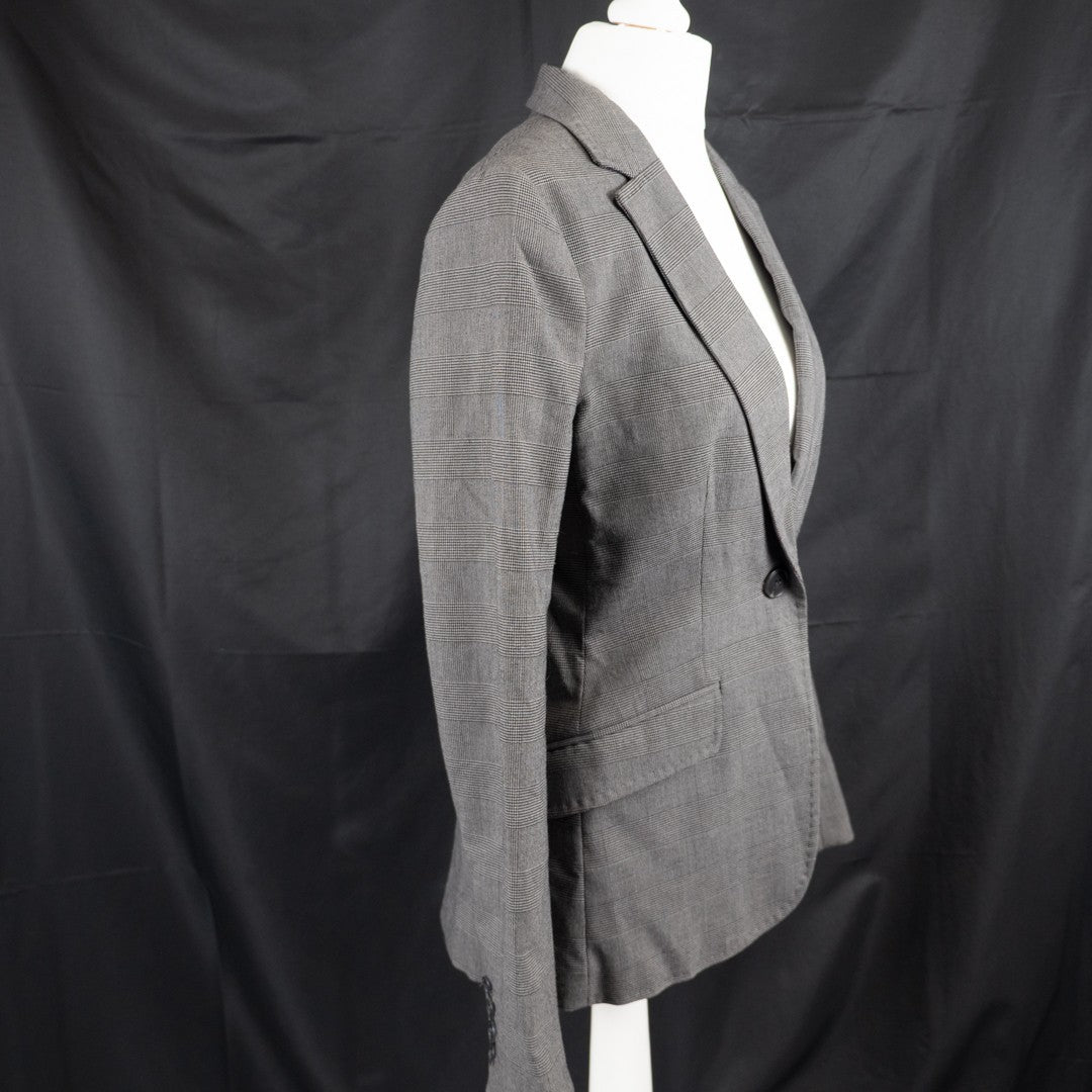 H&amp;M Grey Long Sleeve Size 36 EUR Jacket Pre-Owned