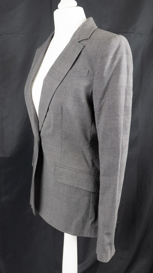 H&amp;M Grey Long Sleeve Size 36 EUR Jacket Pre-Owned