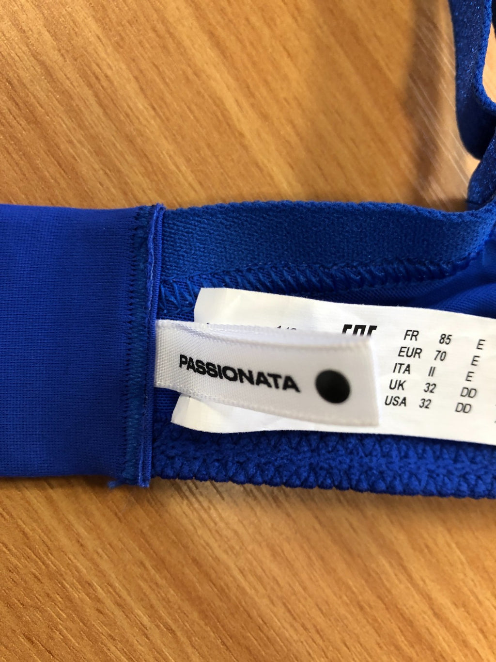Bra Passionata 32DD Blue Patterned Underwired  BNWT