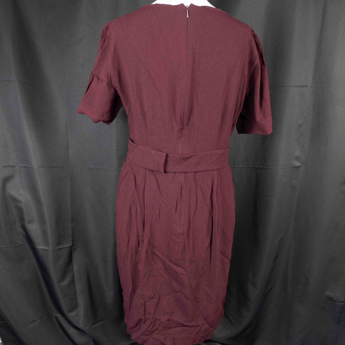 Whistles Dark Red 12 Dress Pre-Owned