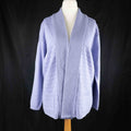 Monique L/XL lilac edge to edge cardigan