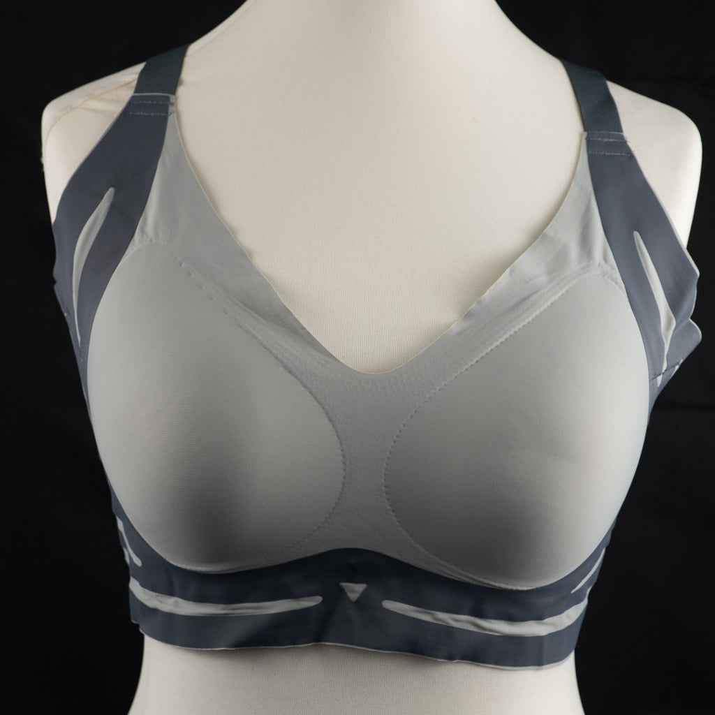 Grey Padded Non Wired No Patterned Prosthetic 5XL Bra New In Packaging