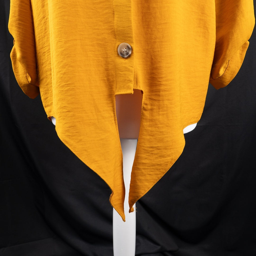 Papaya Woman Dark Mustard Size 10 Top Pre-Owned