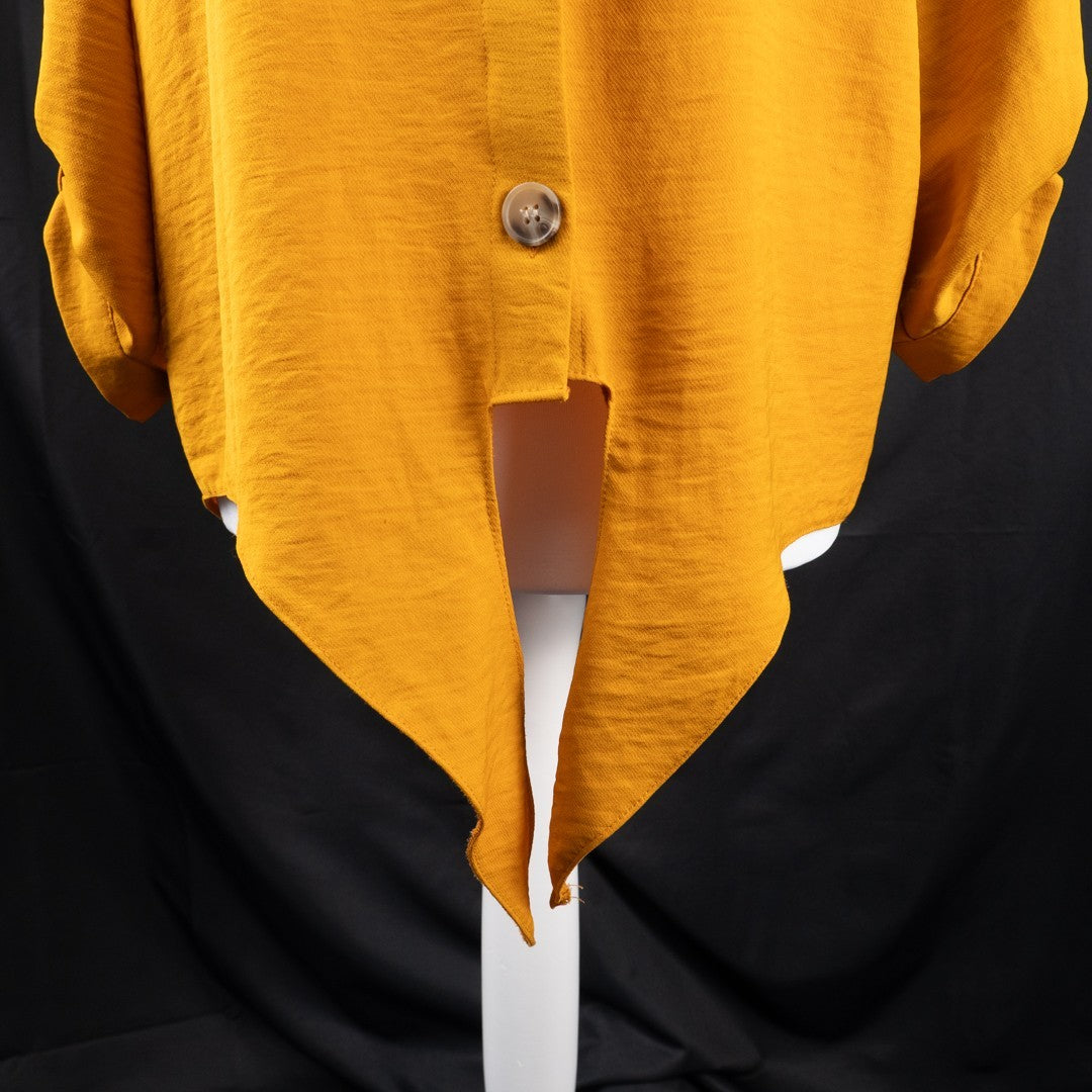 Papaya Woman Dark Mustard Size 10 Top Pre-Owned