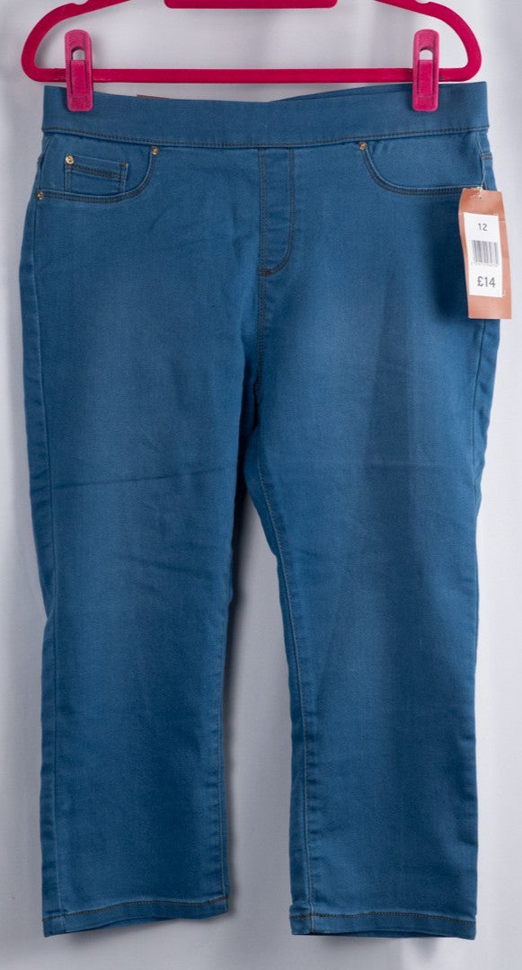 Kate Crop 365 Denim Blue 12 Skinny Jean New With Tags RRP £14.00