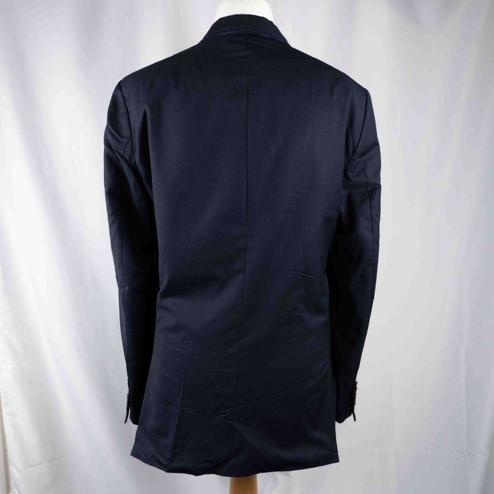 Ted Baker Dark Navy Long Sleeve Button Up 42R Jacket Pre-Owned