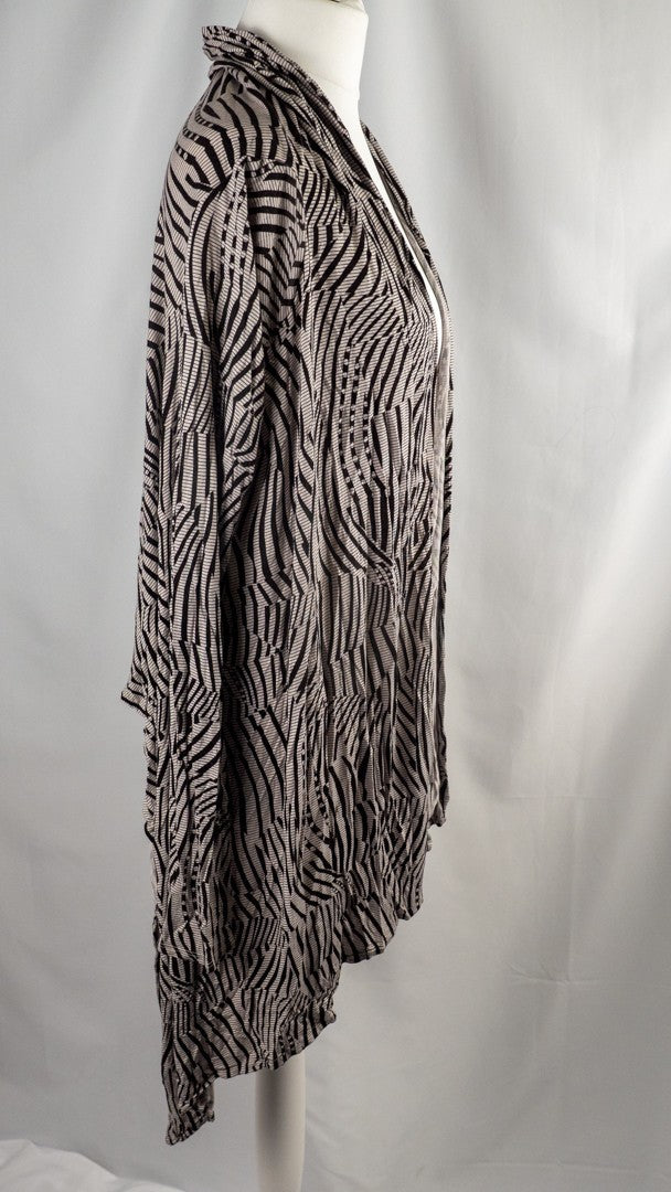 Ted Baker Womens Black and Grey Cardigan Size 2 (UK 10)