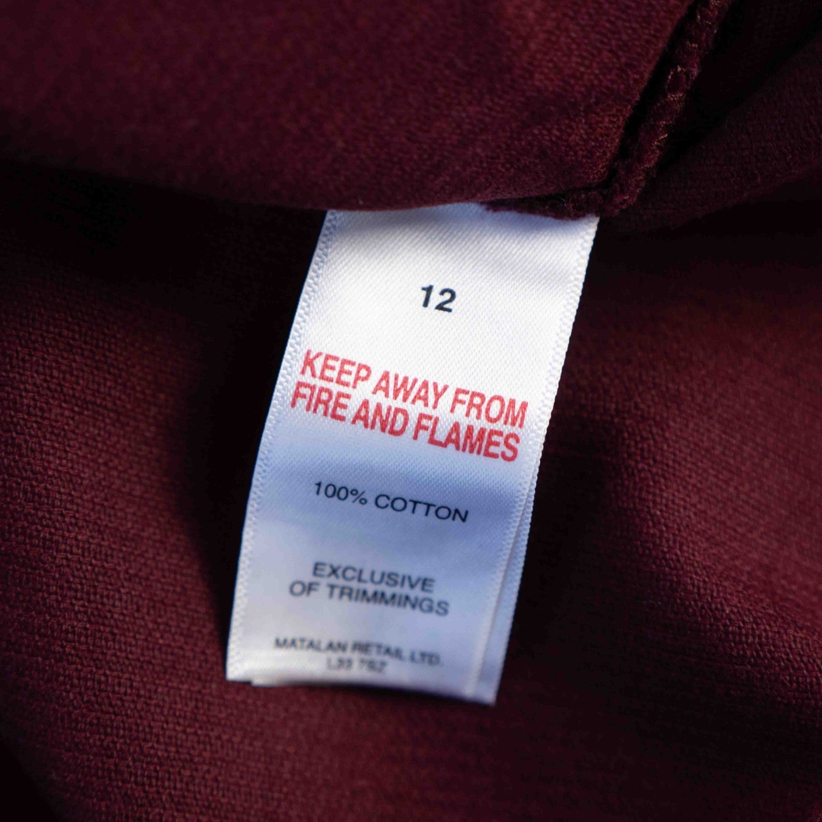 Papaya Dark Red Choudhry Soft Feel Size 12 Dress Pre-Owned