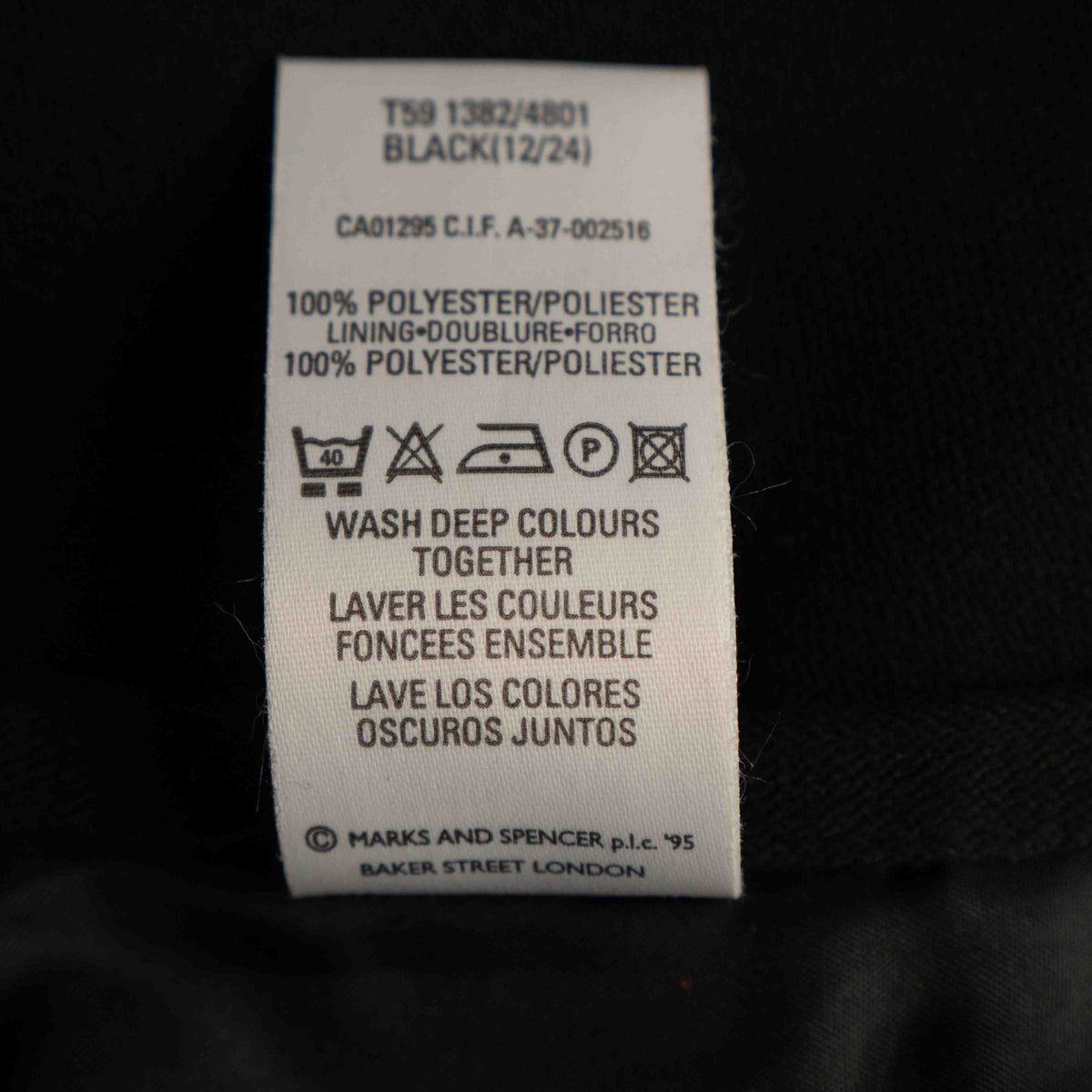 M&amp;S Black Size 12 Skirt Pre-Owned